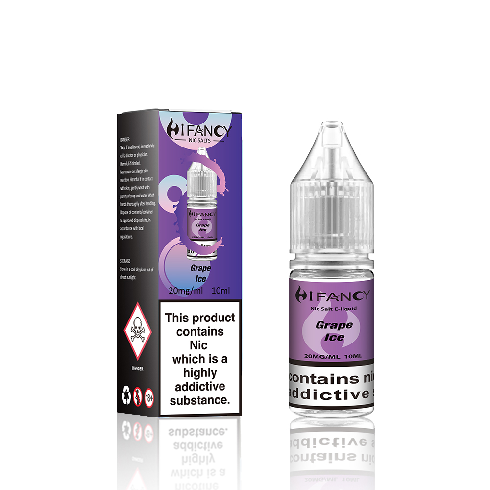 HIFANCY E LIQUID 10 ML Vape Juice Grape Ice - HIFANCY VAPOR