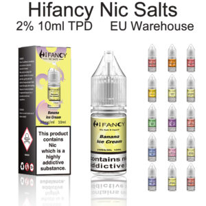 HiFancy E Liquid Vape Juice-Banana Ice Cream 10ml - HIFANCY
