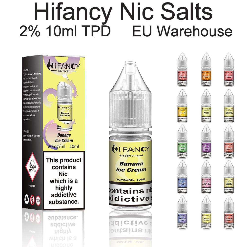HiFancy E Liquid Vape Juice-Banana Ice Cream 10ml - HIFANCY