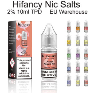 HiFancy E Liquid Vape Juice-Juicy Peach Ice 10ml - HIFANCY
