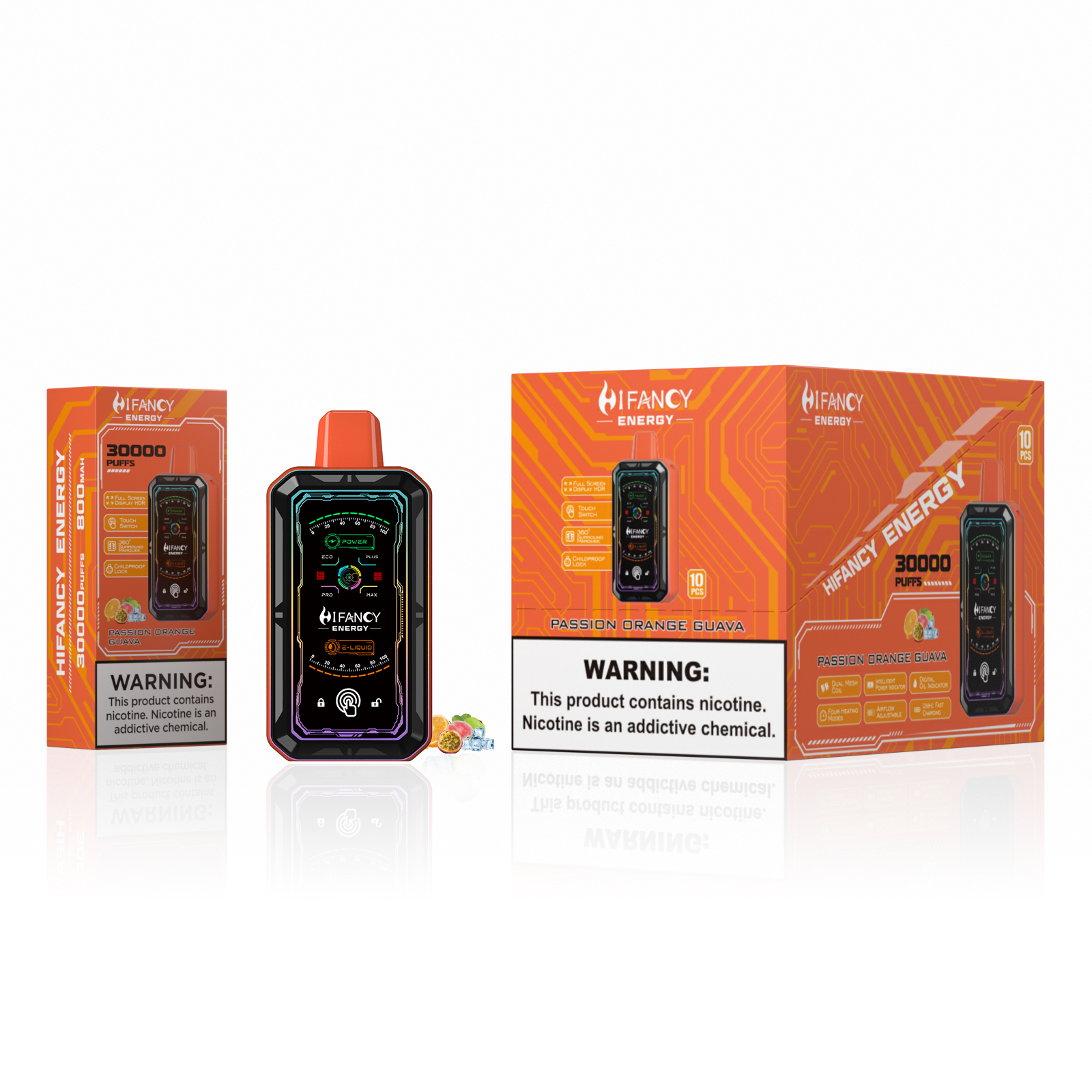 HiFancy Energy 30000 μίας χρήσης vape Passion Orange Guava - HIFANCY