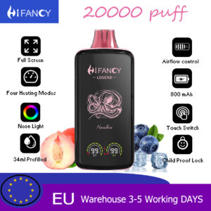 HiFancy Legend 20000 Disposable vape Peach Berry Ice - HIFANCY