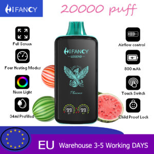 HiFancy Legend 20000 Jednorazowe vape Watermelon Bubblegum - HIFANCY