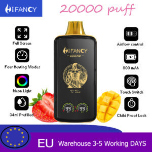 HiFancy Legend 20000 αναλώσιμος ατμός Strawberry Mango - HIFANCY