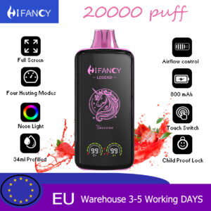 HiFancy Legend 20000 Vape descartável Sumo de morango - HIFANCY
