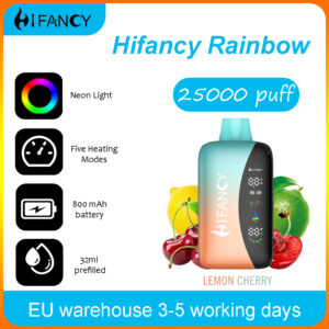 HiFancy Rainbow 25000 Disposable vape Lemon Cherry - HIFANCY