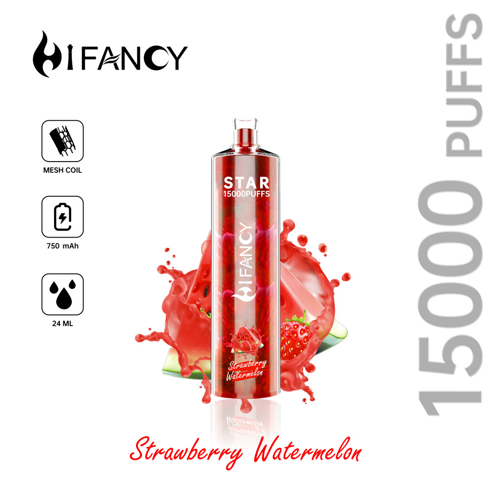HiFancy Star 15000 Einwegvaporizer Erdbeere Wassermelone - HIFANCY