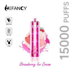 HiFancy Star 15000 Jednorazowe vape Strawberry Ice Cream - HIFANCY