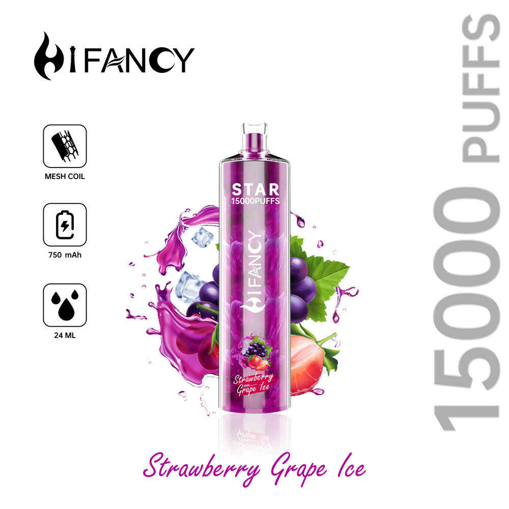 HiFancy Star 15000 Vape usa e getta Fragola Uva Ghiaccio - HIFANCY
