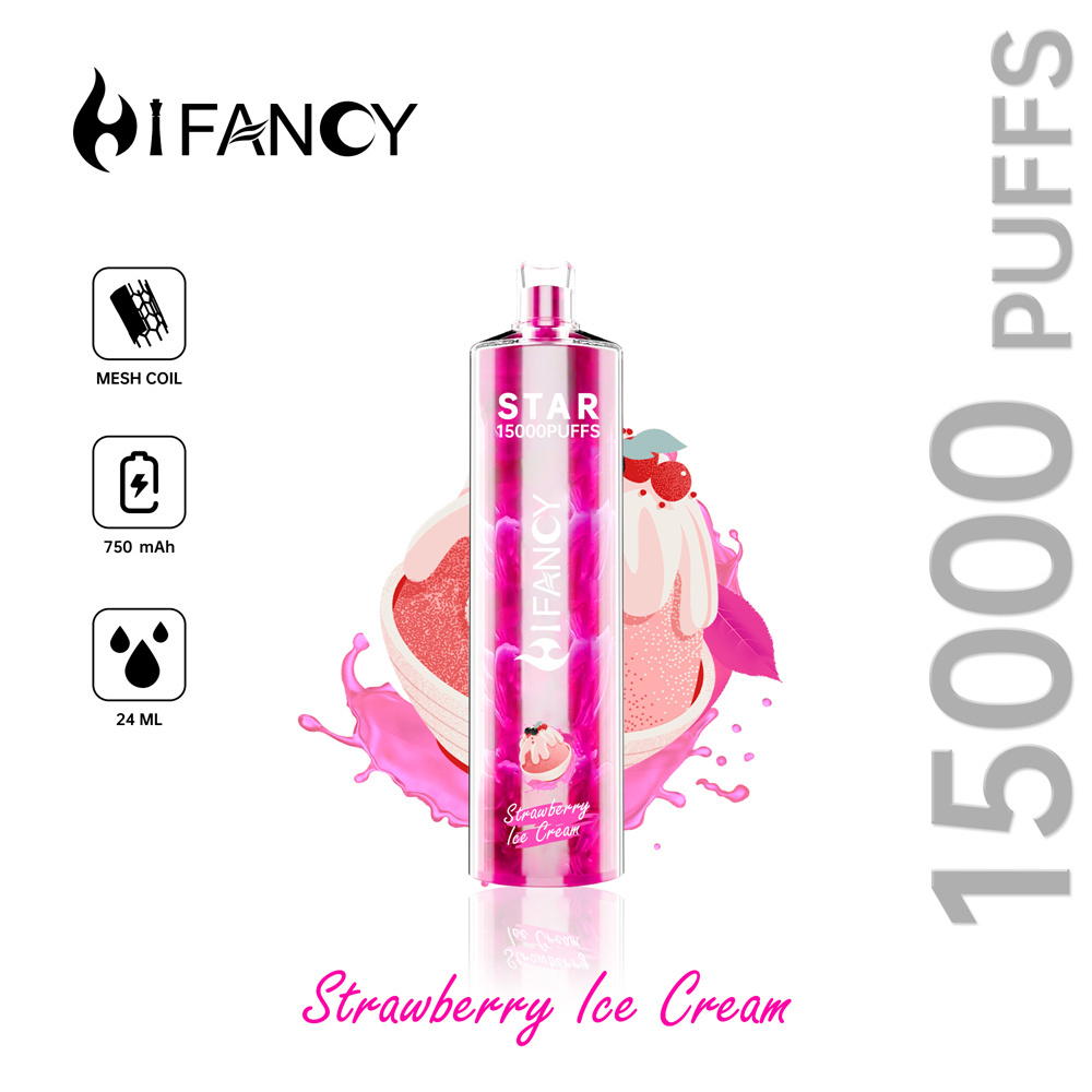 HiFancy Star 15000 Vape usa e getta Gelato alla fragola - HIFANCY