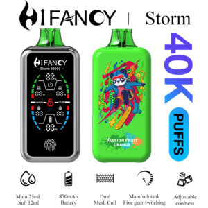 HiFancy Storm 40000 Vape descartável Maracujá Laranja - HIFANCY