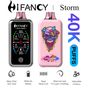 HiFancy Storm 40000 Vape descartável Morango Uva - HIFANCY