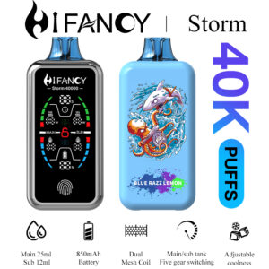 HiFancy Storm 40000 Vape desechable Azul Razz Limón - HIFANCY