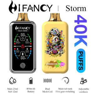 HiFancy Storm 40000 Vape desechable Plátano helado - HIFANCY