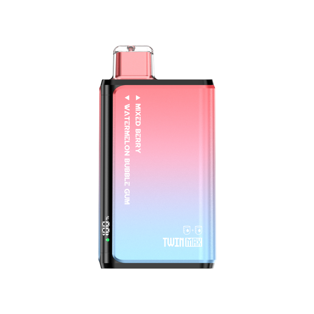 HIFANCY TWIN MAX 60000 PUFF Disposable Vape Watermelon Bubble Gum & Mixed Berry - HIFANCY VAPOR